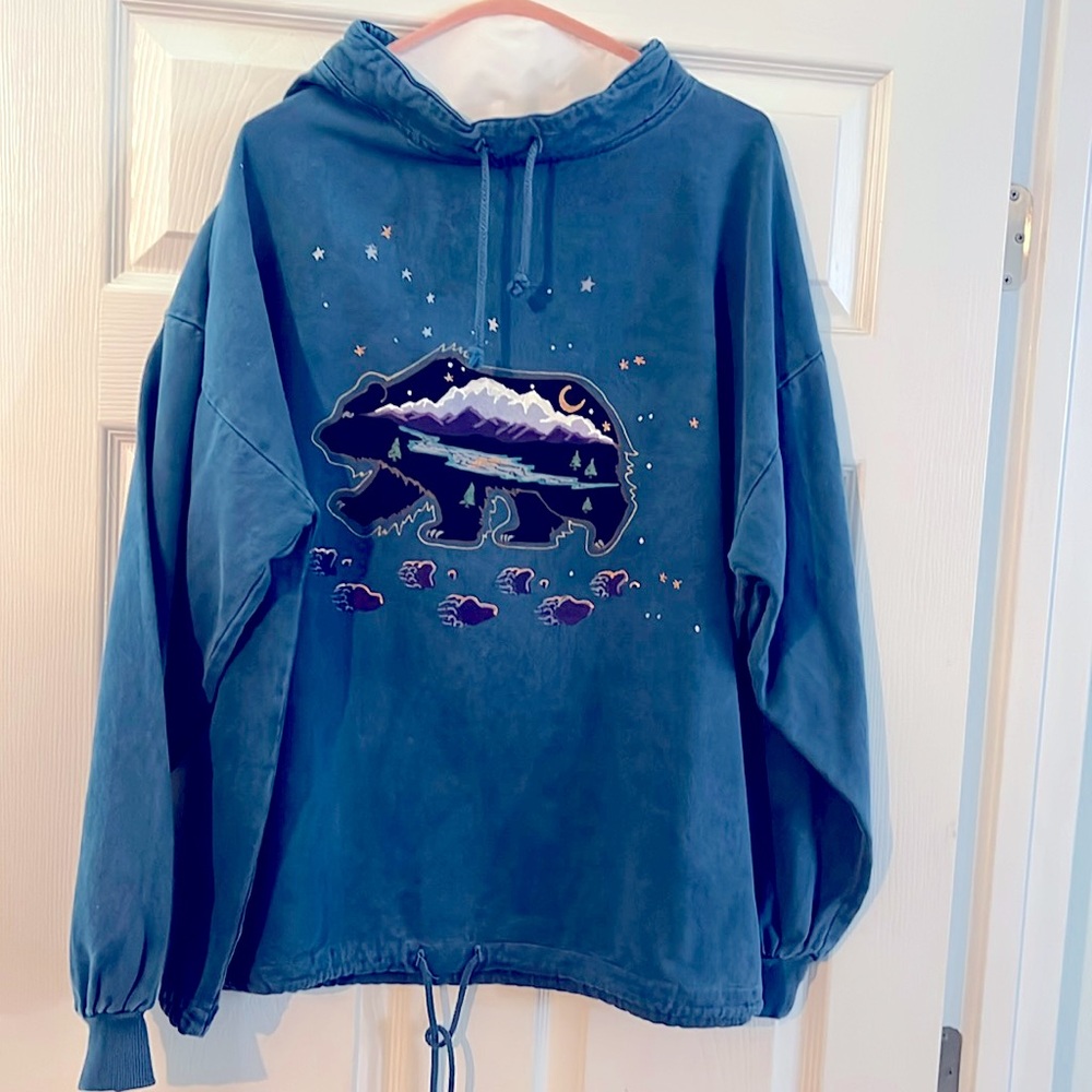 Vintage Wek The World Mountain bear Pullover Men's l/xl
